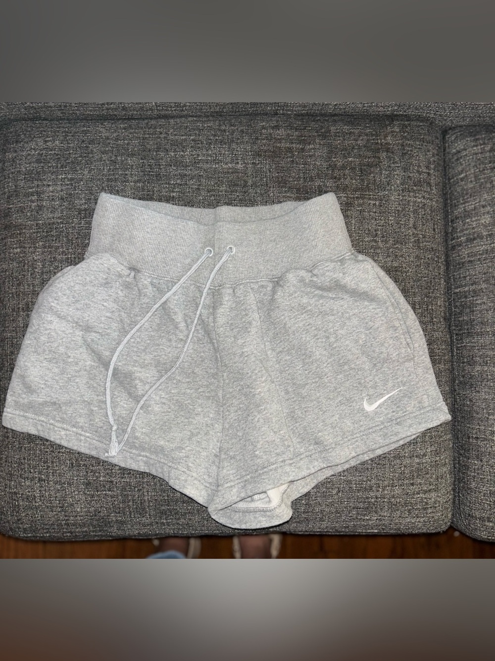 Nike Gray Fleece Lounge Shorts Women’s Small Athletic Sweat Shorts
